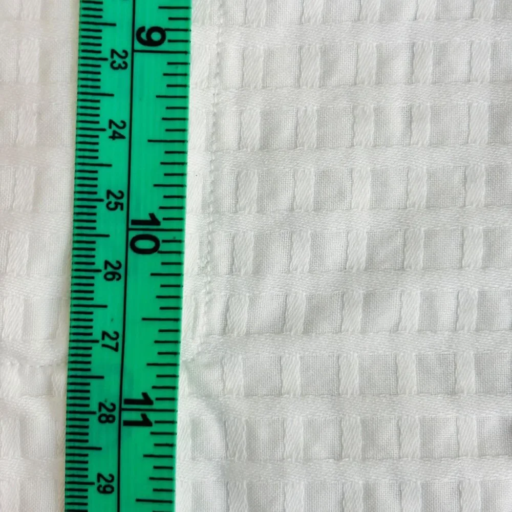 Pratesi Pillow Cover Boudoir Small White Windowpane Made in Italy Fine Cotton